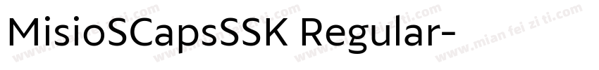 MisioSCapsSSK Regular字体转换